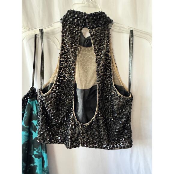 Sherri Hill Mermaid Two-Piece Evening Dress - Size 4 - Picture 12 of 16